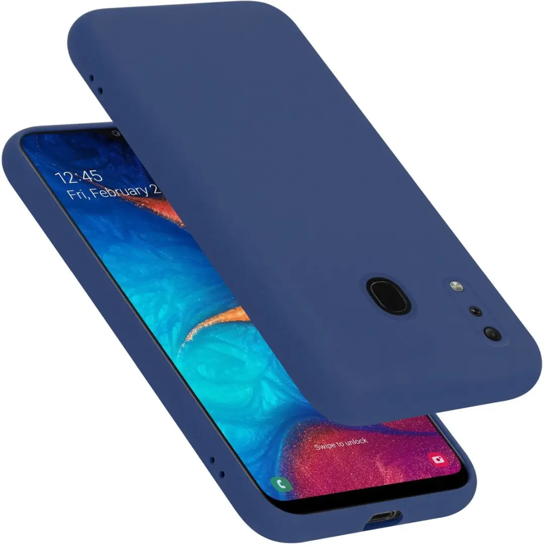 Cadorabo Hoesje geschikt voor Samsung Galaxy A20 / A30 / M10s in LIQUID BLAUW