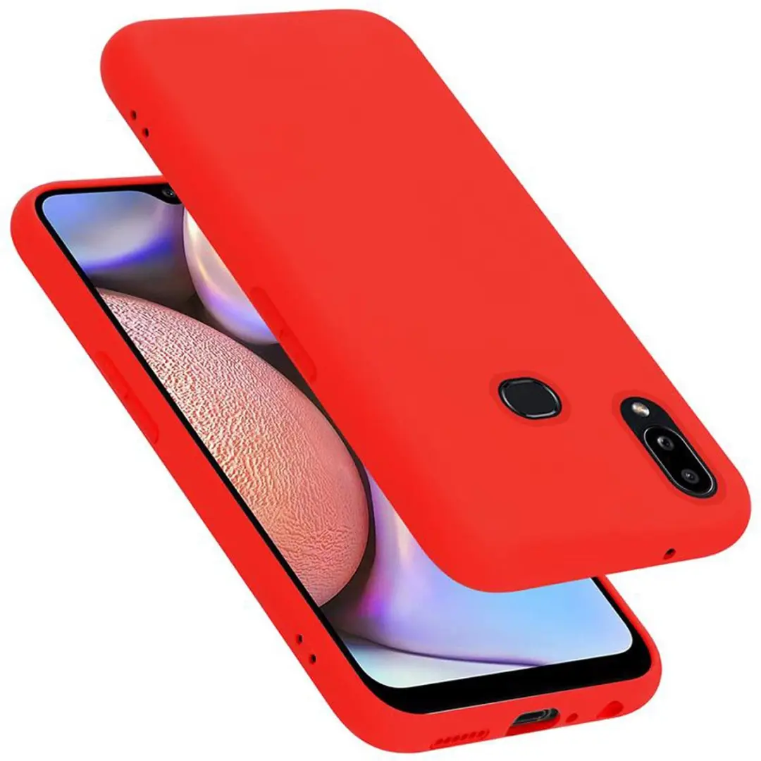 Cadorabo Hoesje geschikt voor Samsung Galaxy A10s / M01s in LIQUID ROOD
