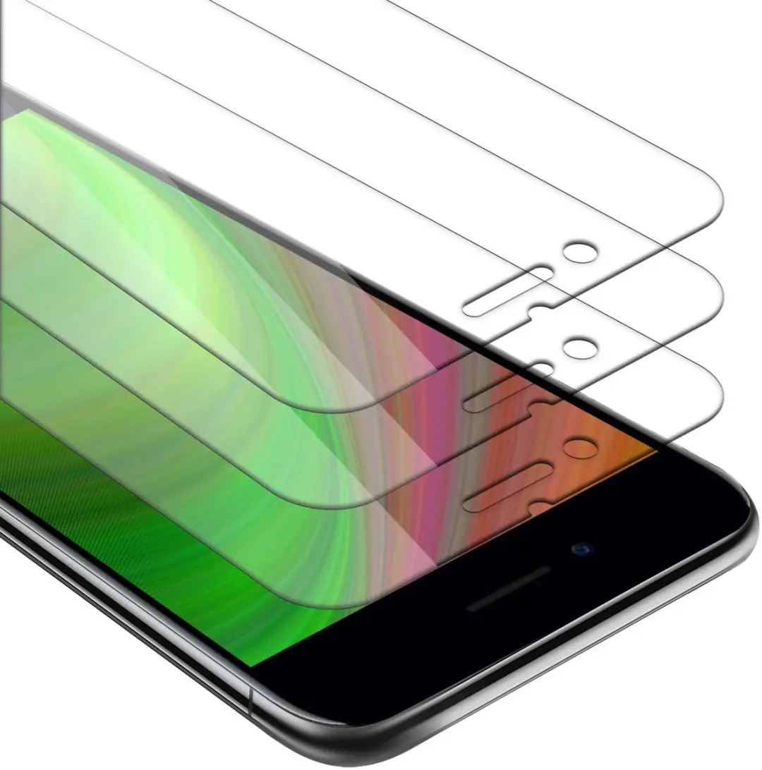 Cadorabo 3x Pantser Film geschikt voor Apple iPhone 6 / 6S in TRANSPARANT