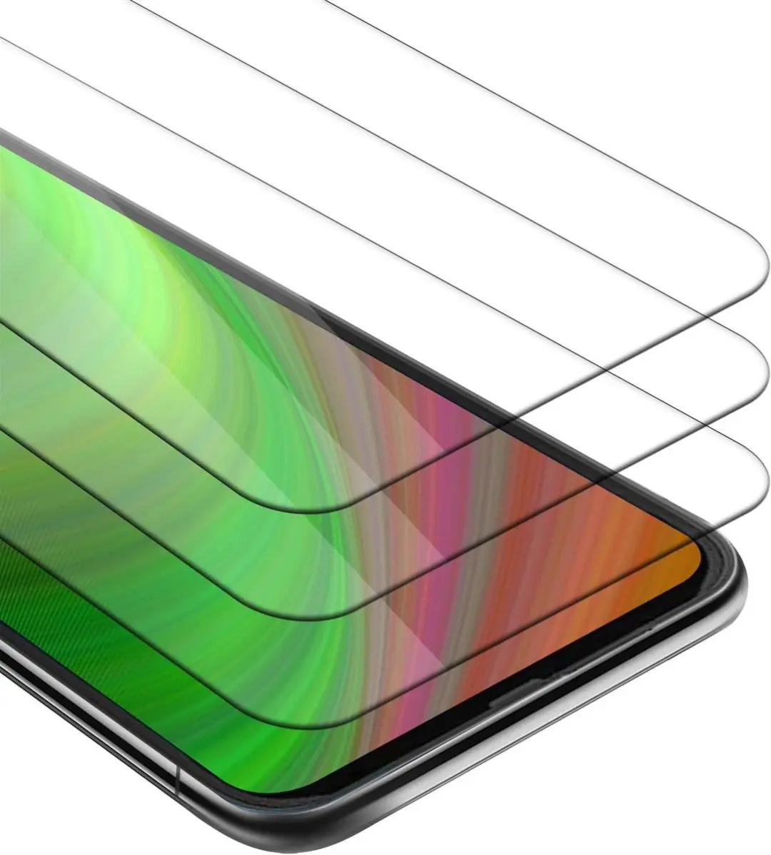 Cadorabo 3x Screenprotector geschikt voor Motorola ONE FUSION+