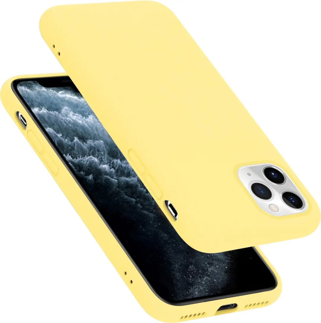 Cadorabo Hoesje geschikt voor Apple iPhone 11 PRO in LIQUID GEEL
