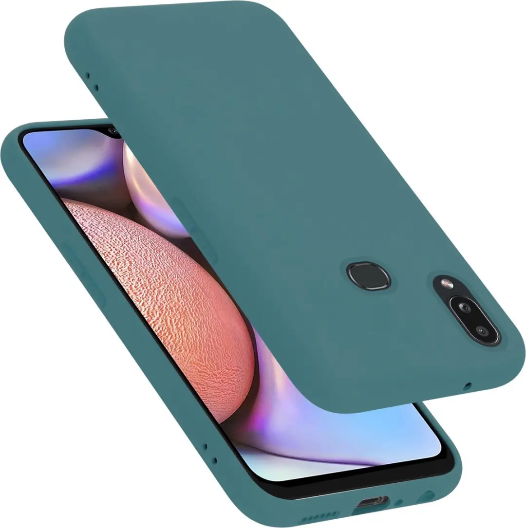 Cadorabo Hoesje geschikt voor Samsung Galaxy A10s / M01s in LIQUID GROEN