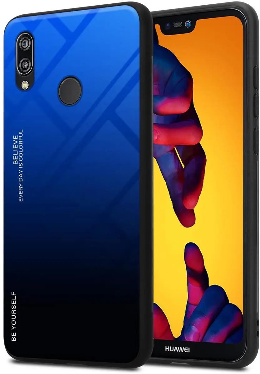 Cadorabo Hoesje geschikt voor Huawei P20 LITE 2018 / NOVA 3E in BLAUW
