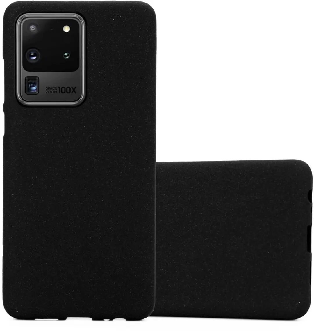 Cadorabo Hoesje geschikt voor Samsung Galaxy S20 ULTRA in FROST ZWART