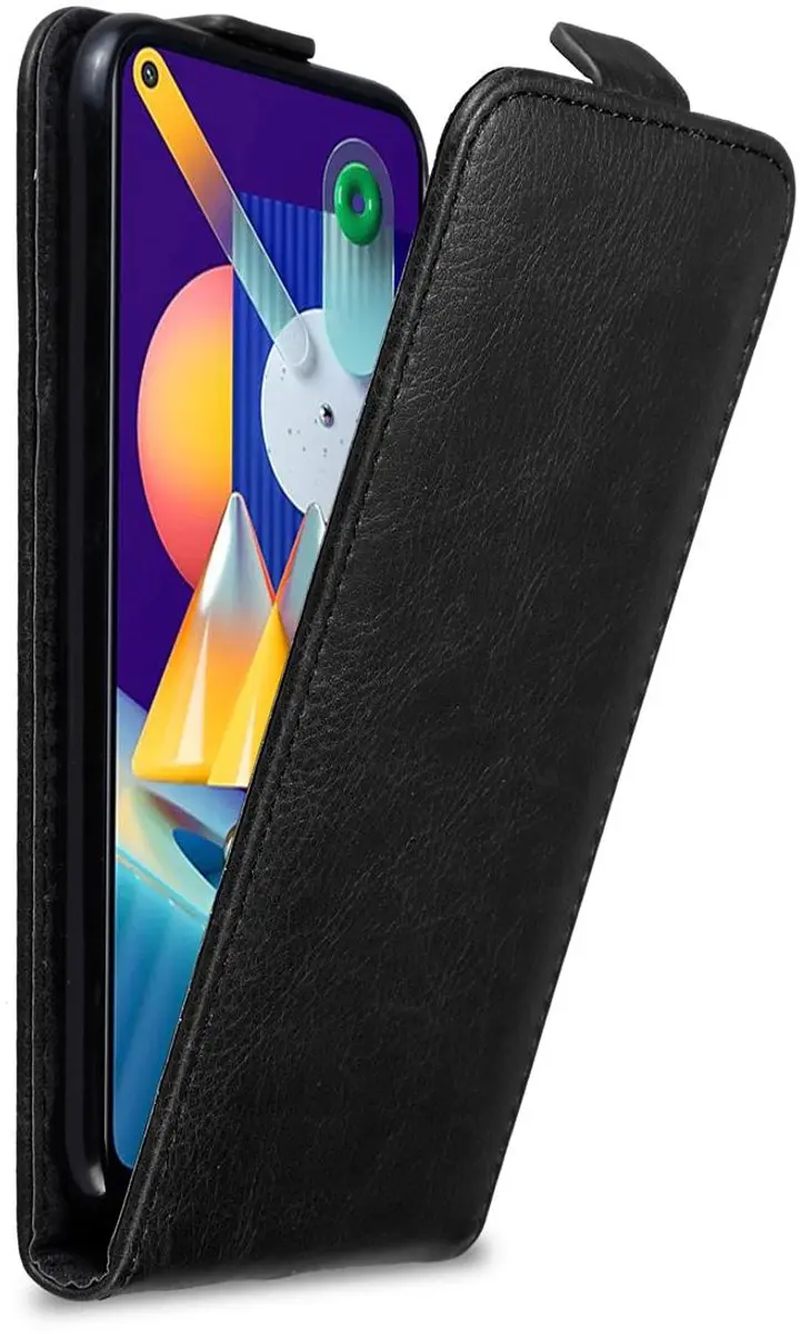 Cadorabo Hoesje geschikt voor Samsung Galaxy A11 / M11 in ZWARTE NACHT