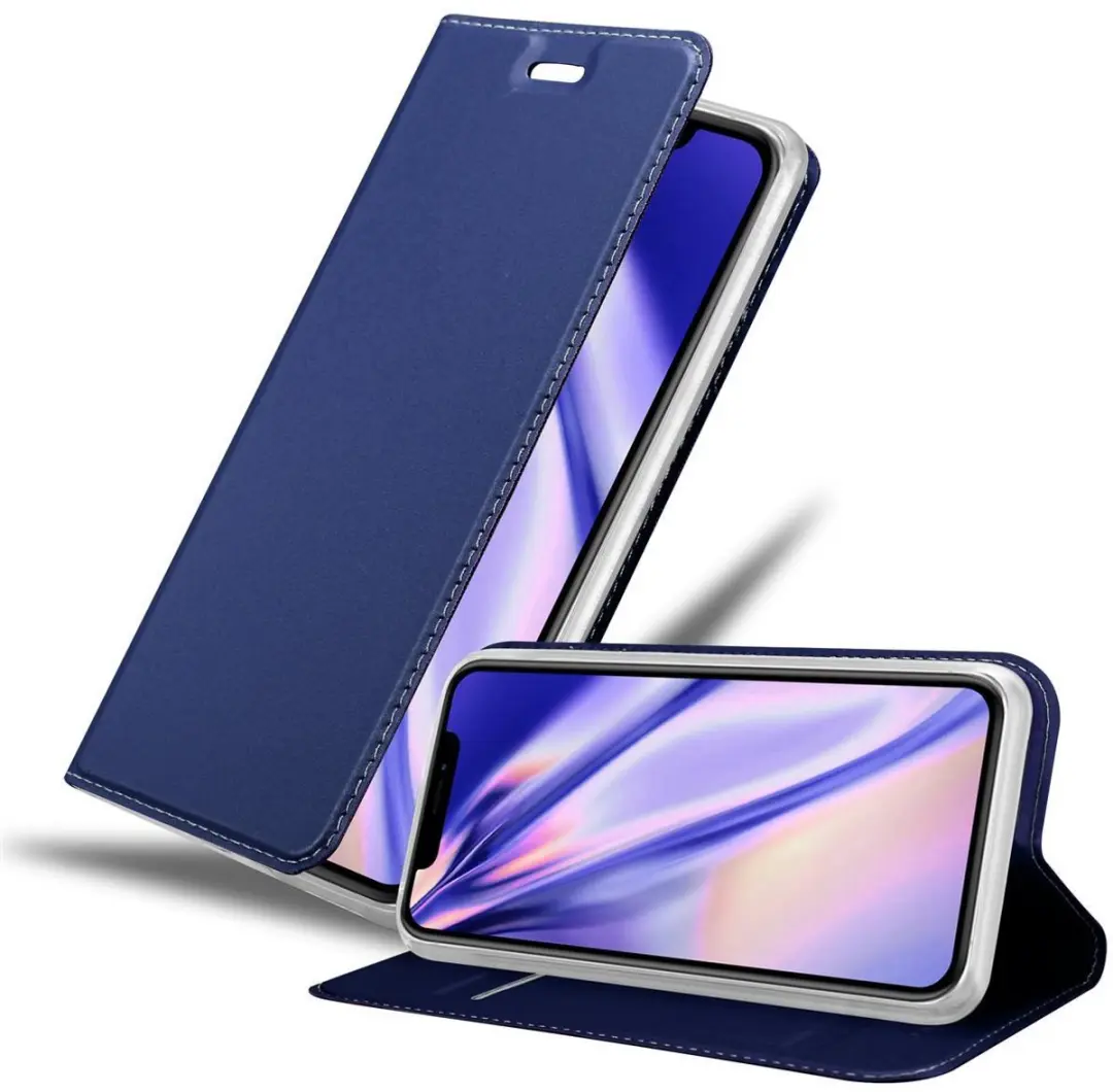 Cadorabo Hoesje geschikt voor Apple iPhone 11 PRO in CLASSY DONKER BLAUW