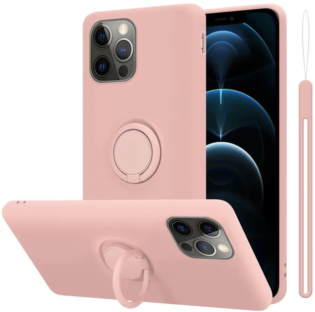 Cadorabo Hoesje geschikt voor Apple iPhone 13 PRO MAX in LIQUID ROZE