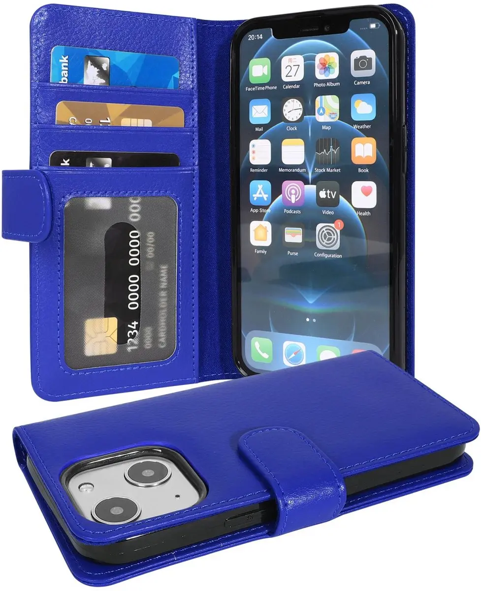Cadorabo Hoesje geschikt voor Apple iPhone 13 MINI in NEPTUNUS BLAUW