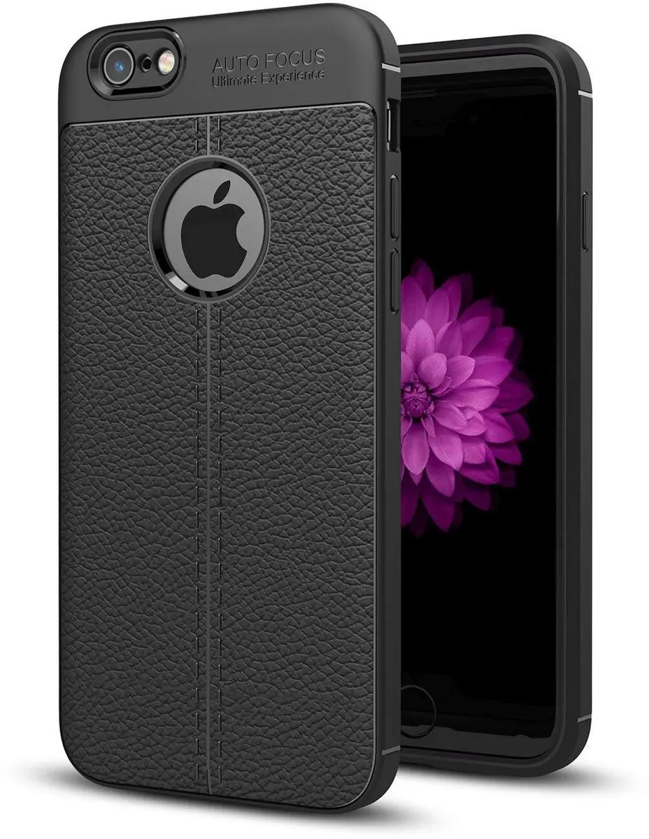 Cadorabo Hoesje geschikt voor Apple iPhone 6 / 6S in Diep Zwart