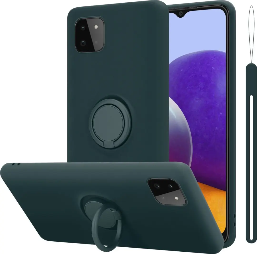 Cadorabo Hoesje geschikt voor Samsung Galaxy A22 5G in LIQUID GROEN