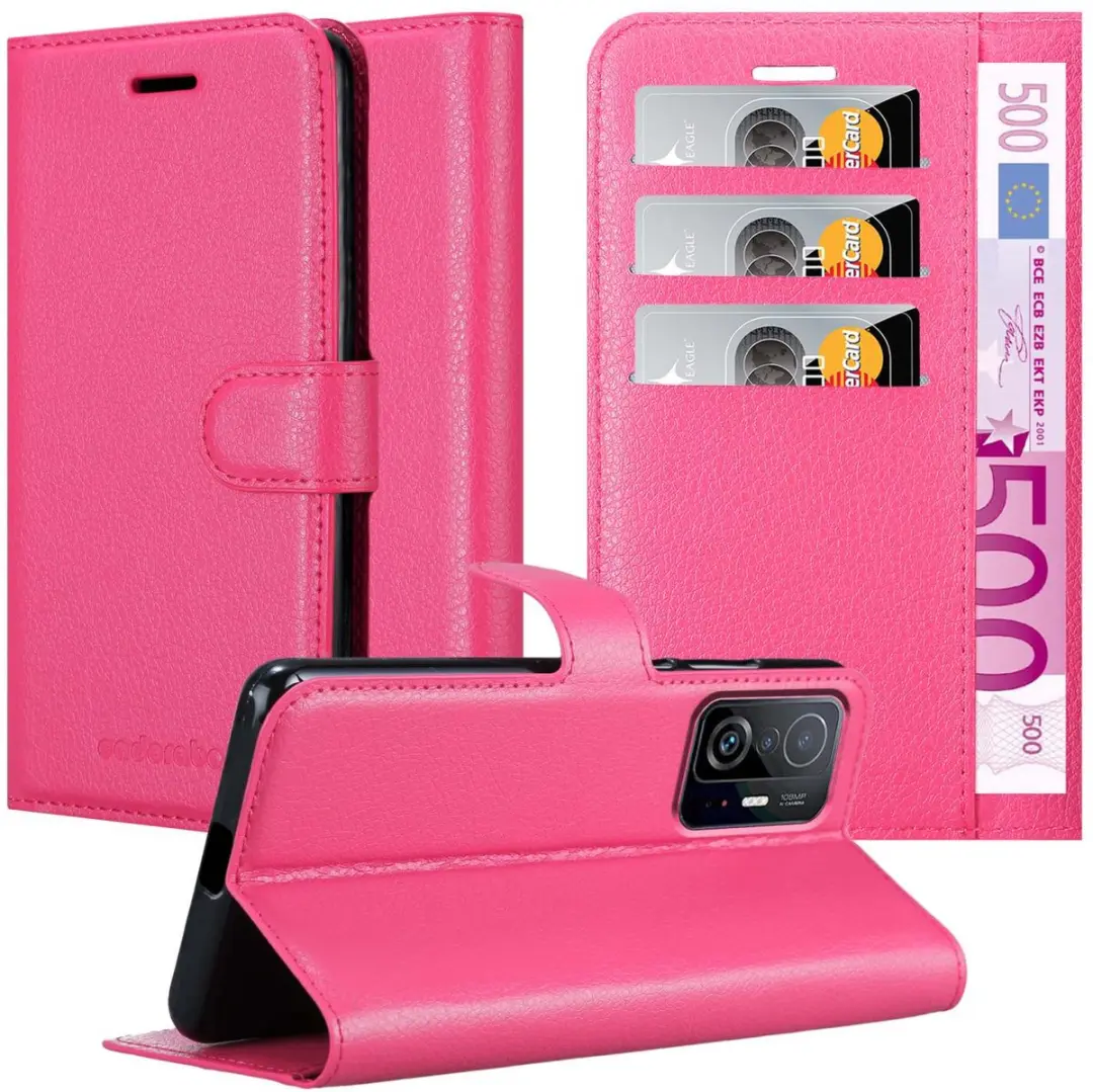 Cadorabo Hoesje geschikt voor Xiaomi 11T / 11T PRO in KERSEN ROZE
