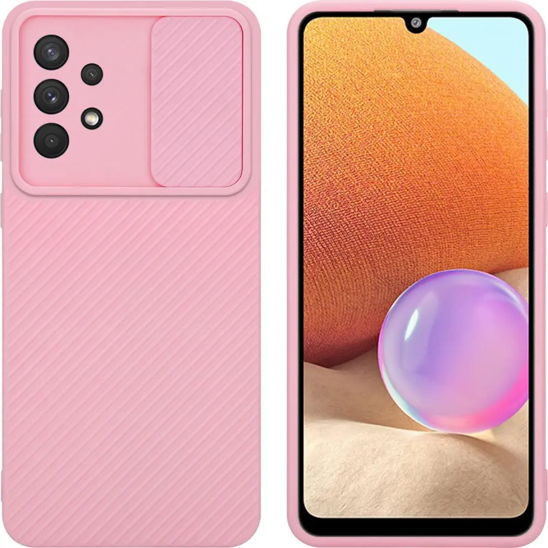 Cadorabo Hoesje geschikt voor Samsung Galaxy A32 4G in Bonbon Roze