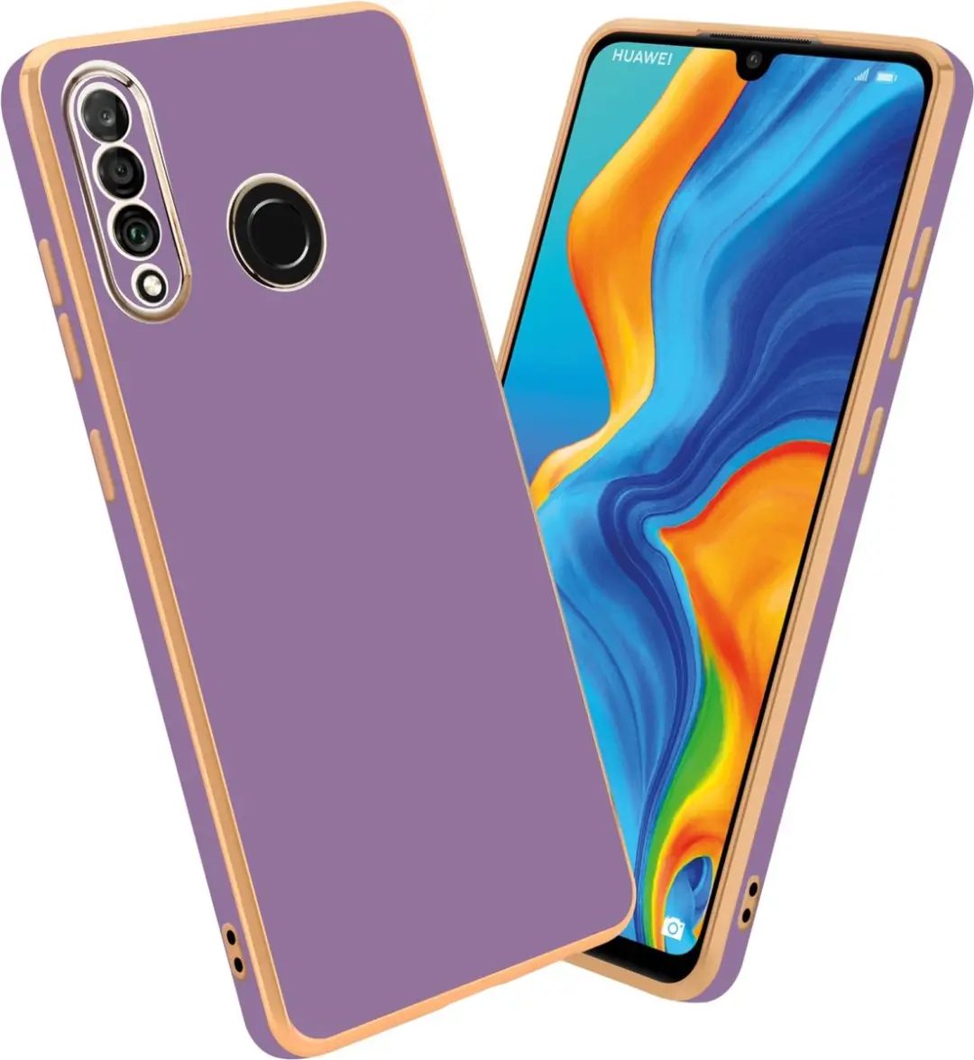 Cadorabo Hoesje geschikt voor Huawei P30 LITE in Glossy Paars