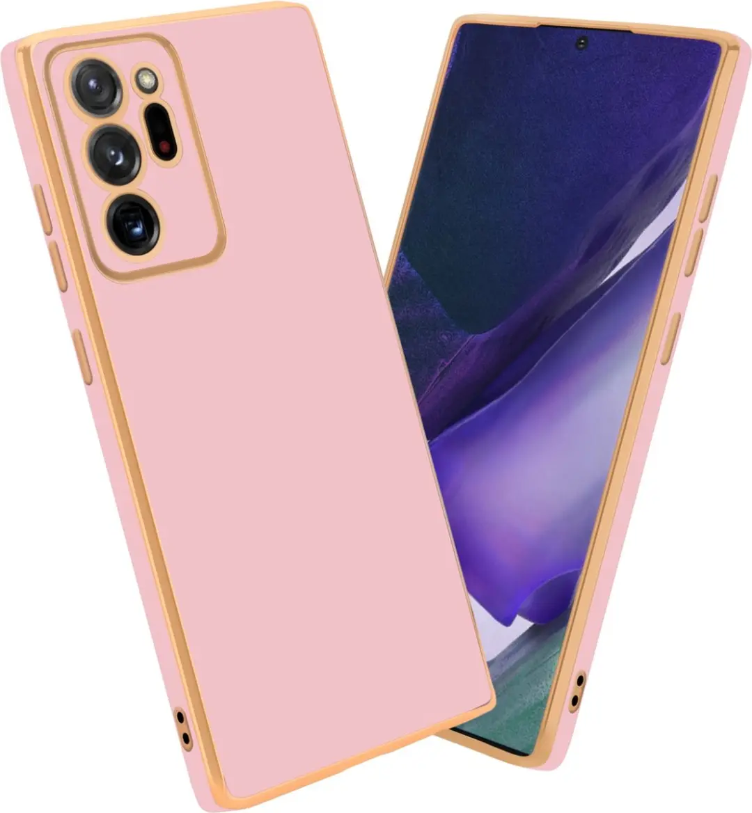 Cadorabo Hoesje geschikt voor Samsung Galaxy NOTE 20 ULTRA in Glossy Roze