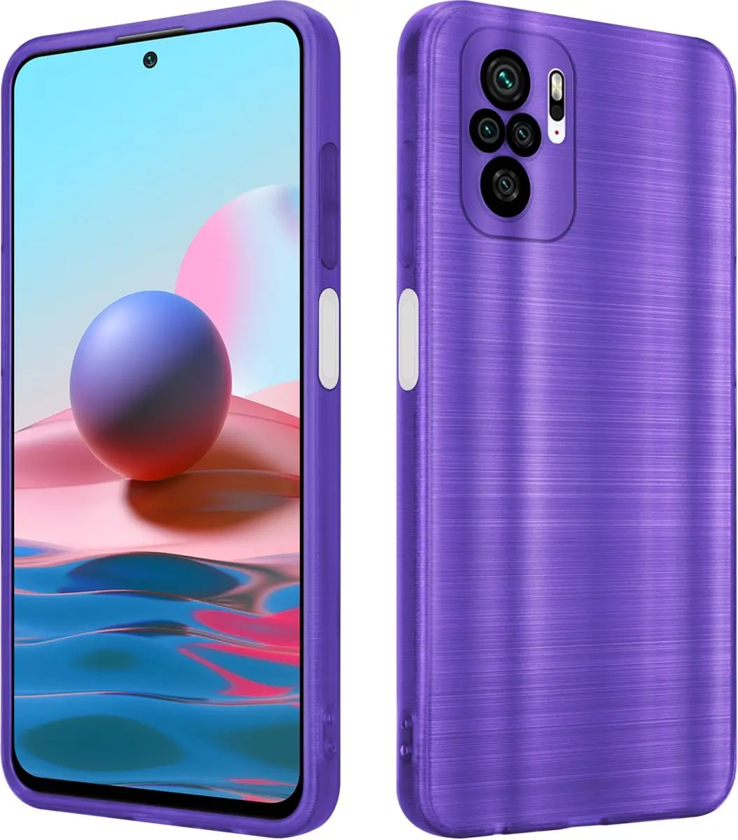 Cadorabo Hoesje geschikt voor Xiaomi RedMi NOTE 10 4G / RedMi NOTE 10S in Brushe