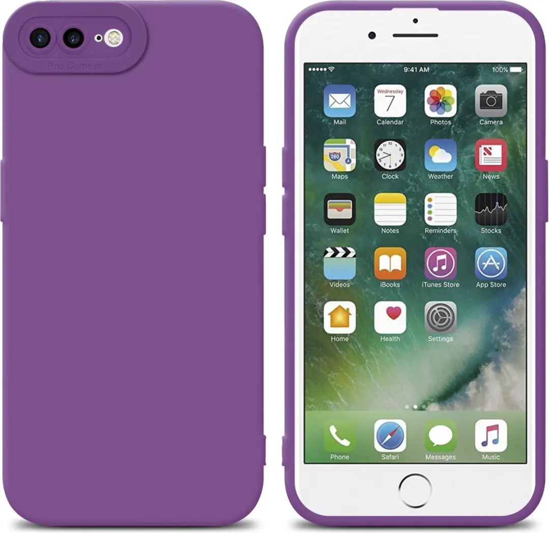 Cadorabo Hoesje geschikt voor Apple iPhone 7 PLUS / 7S PLUS / 8 PLUS in FLUID MA