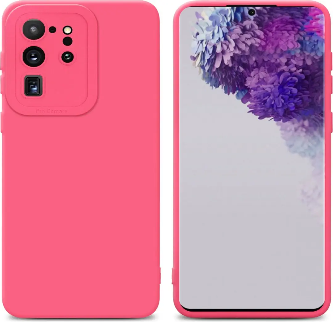 Cadorabo Hoesje geschikt voor Samsung Galaxy S20 ULTRA in FLUID ROOD