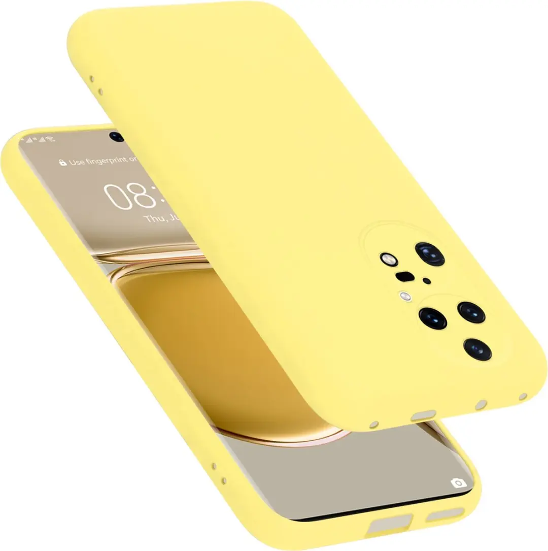 Cadorabo Hoesje geschikt voor Huawei P50 PRO in LIQUID GEEL