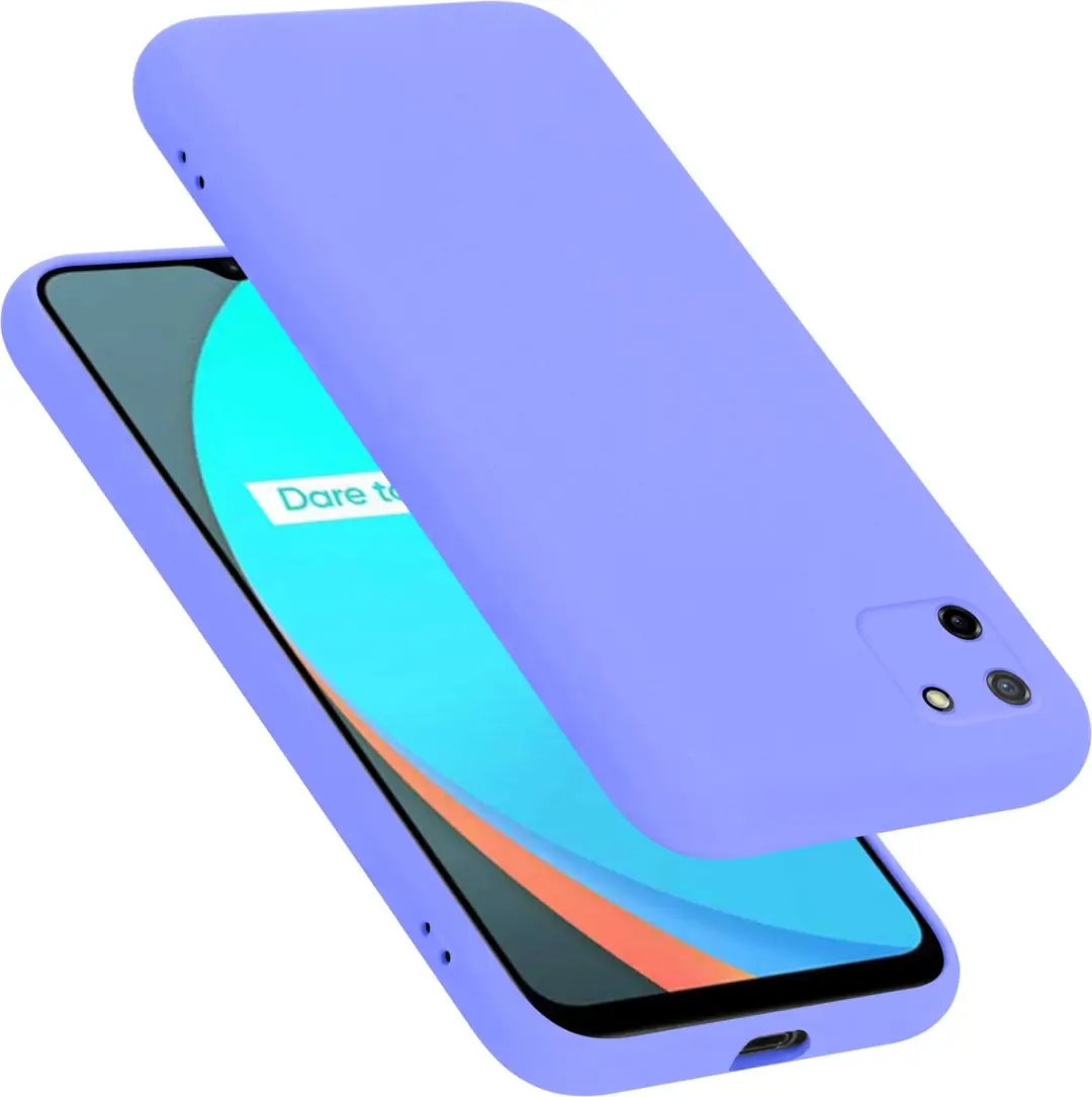 Cadorabo Hoesje geschikt voor Realme C11 2020 in LIQUID LICHT PAARS