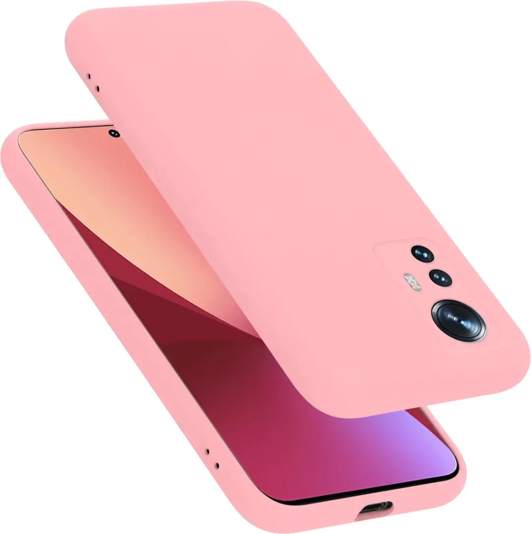 Cadorabo Hoesje geschikt voor Xiaomi 12 / 12X in LIQUID ROZE