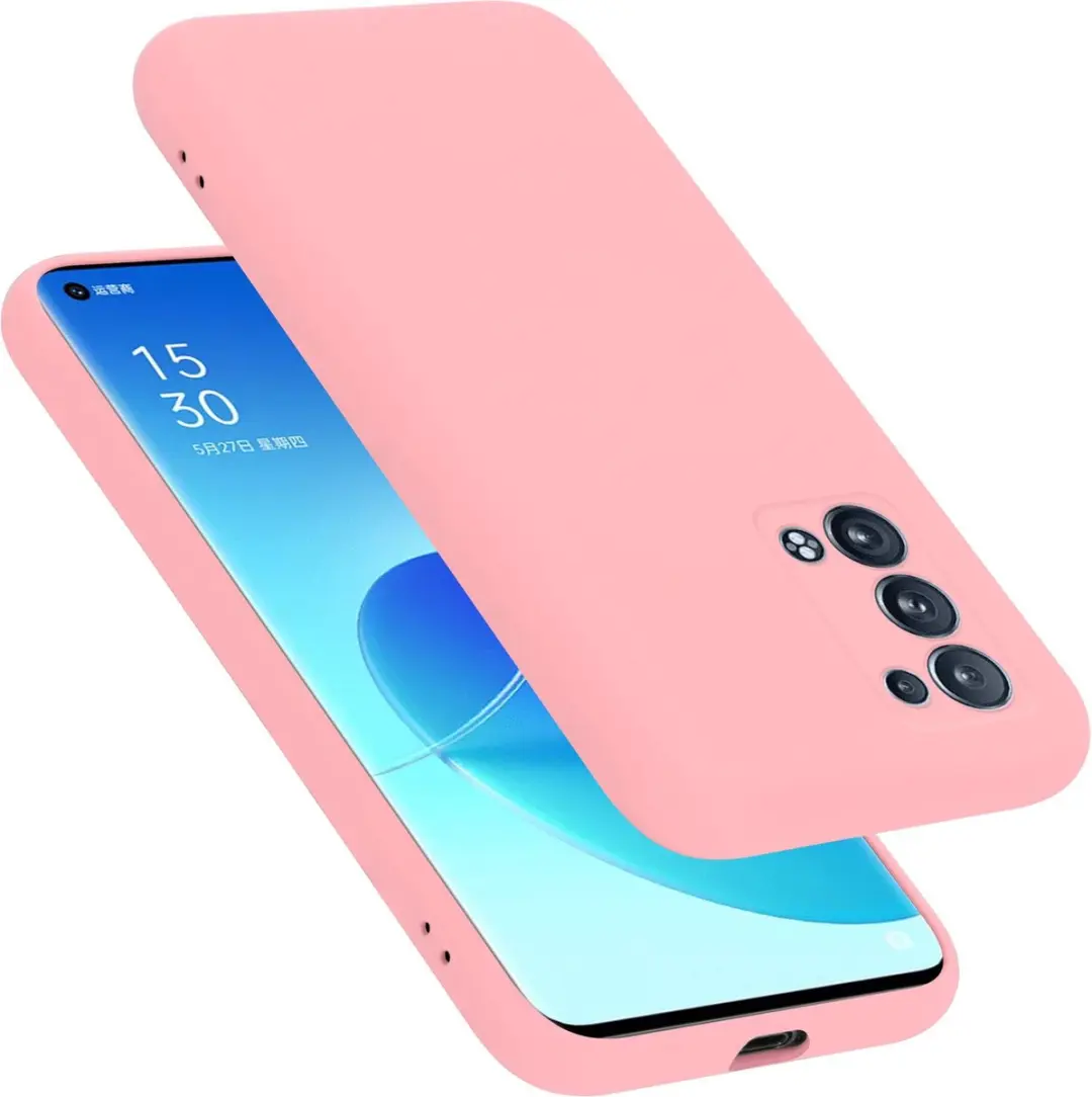Cadorabo Hoesje geschikt voor Oppo Reno6 PRO 5G in LIQUID ROZE
