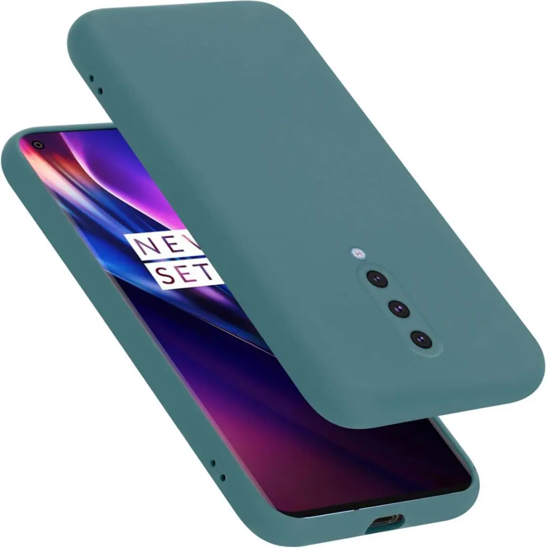 Cadorabo Hoesje geschikt voor OnePlus 8 in LIQUID GROEN