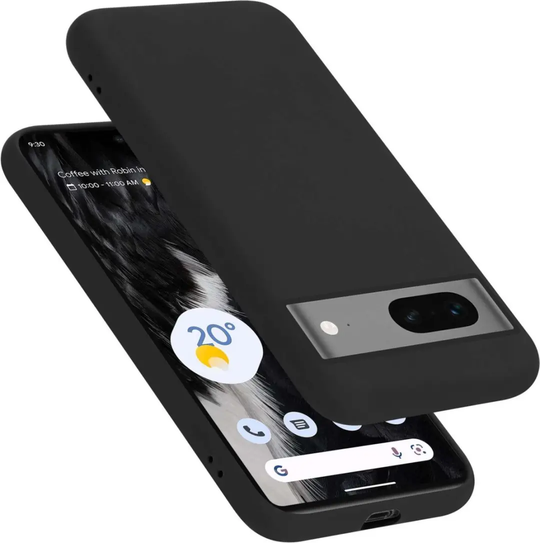 Cadorabo Hoesje geschikt voor Google PIXEL 7 in LIQUID ZWART