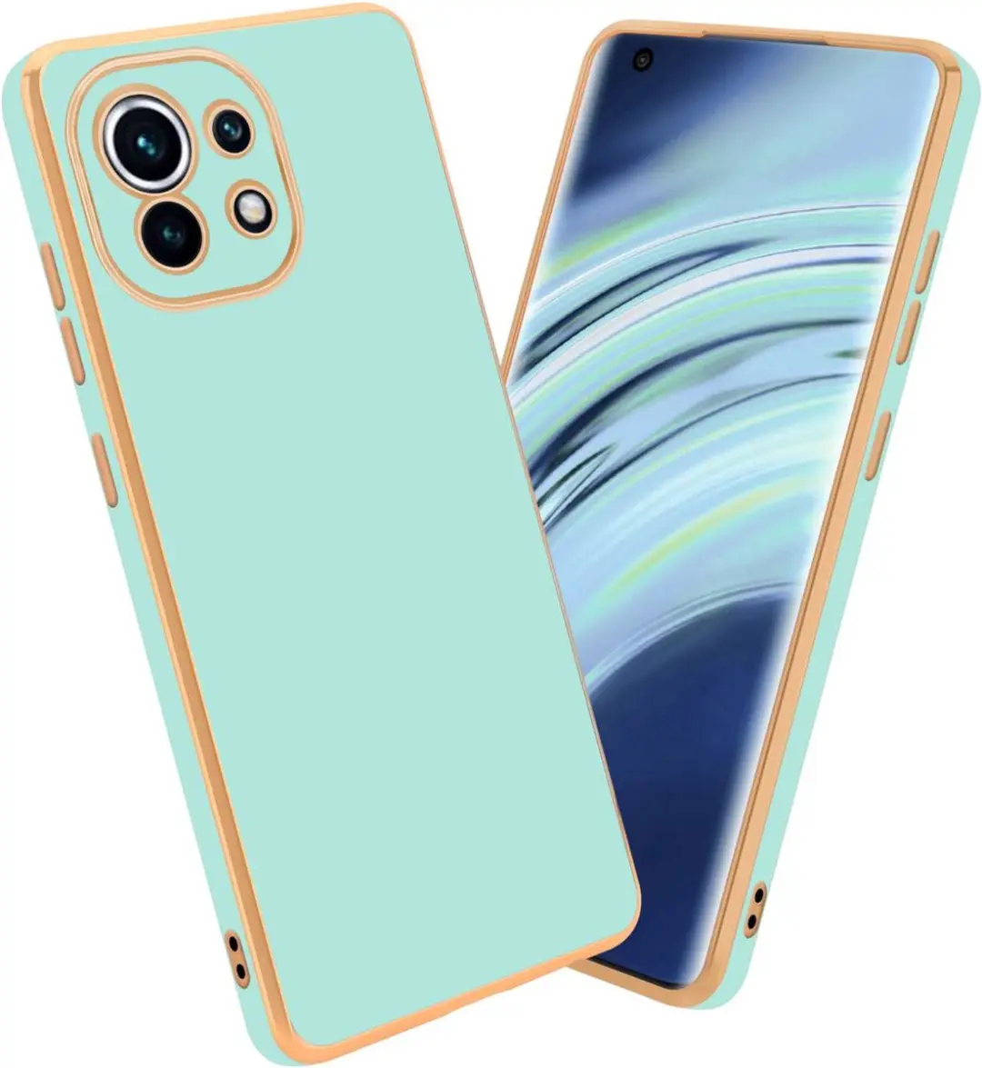 Cadorabo Hoesje geschikt voor Xiaomi Mi 11 5G in Glossy Mintgroen