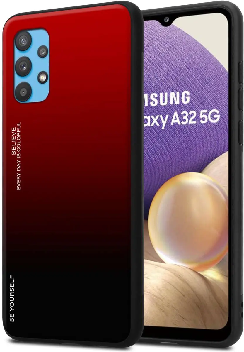 Cadorabo Hoesje geschikt voor Samsung Galaxy A32 5G in ROOD