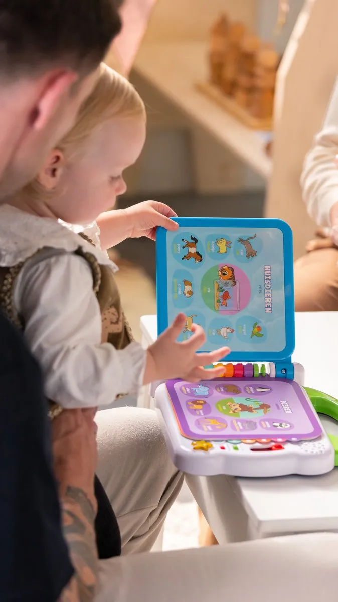VTech Baby Mijn Eerste 100 Woordjes Boek - Educatief Speelgoed - Woordjes Leren - Nederlands & Engels Gesproken - Cadeau - Kinderspeelgoed 1.5 tot 4 Jaar