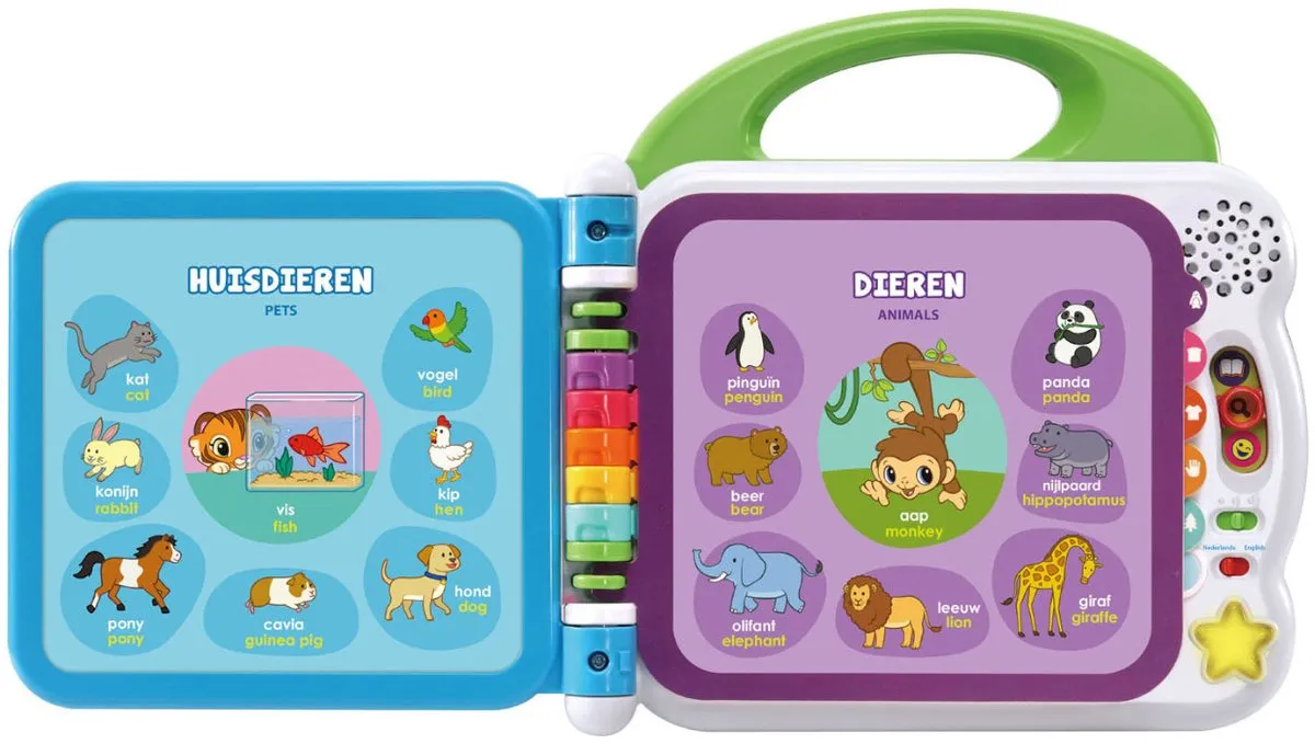 VTech Baby Mijn Eerste 100 Woordjes Boek - Educatief Speelgoed - Woordjes Leren - Nederlands & Engels Gesproken - Cadeau - Kinderspeelgoed 1.5 tot 4 Jaar