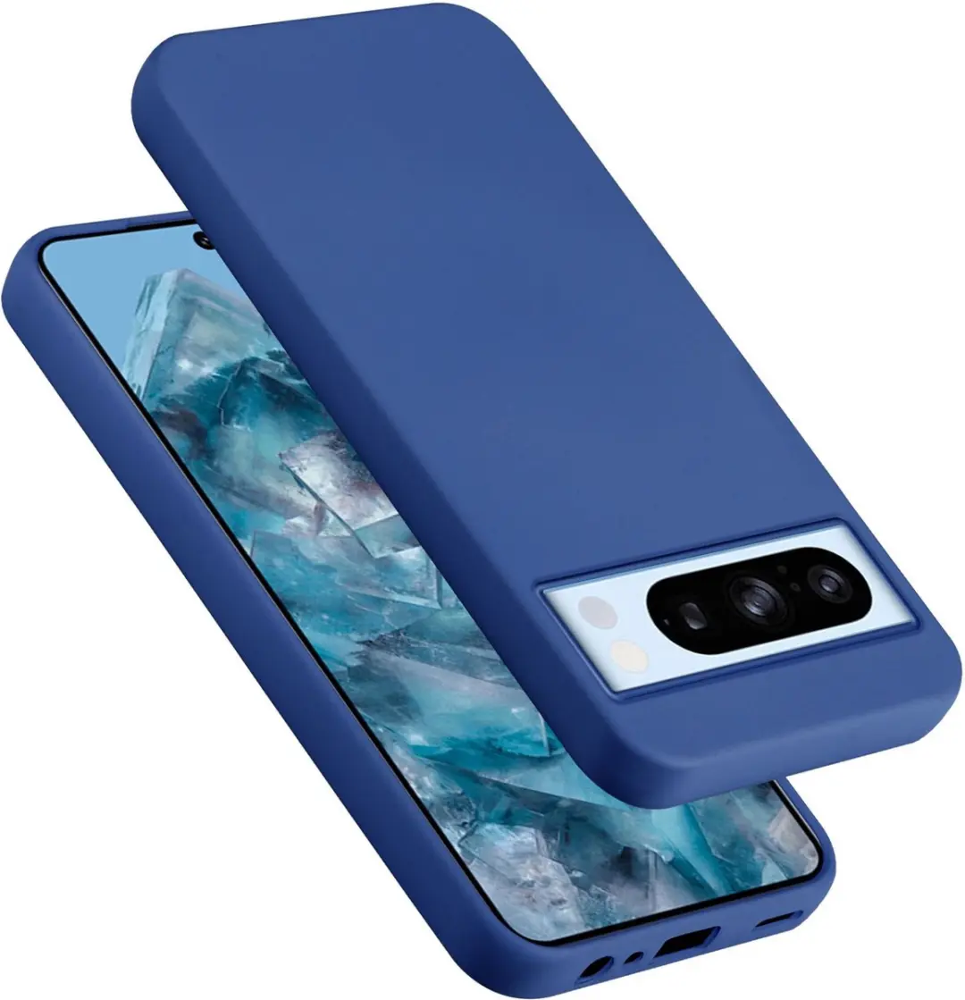 Cadorabo Hoesje geschikt voor Google PIXEL 8 Pro in LIQUID BLAUW