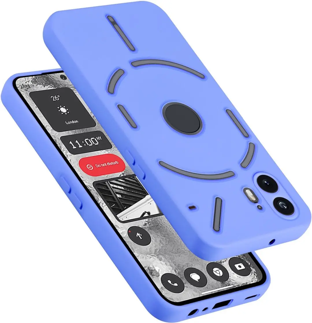 Cadorabo Hoesje geschikt voor Nothing Phone 2 in LIQUID LICHT PAARS