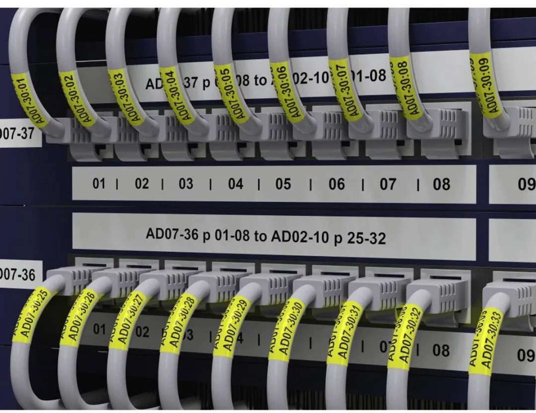 Brother TZe TZESL651 Labeltape - Geel/Zwart - 24mm - 8m