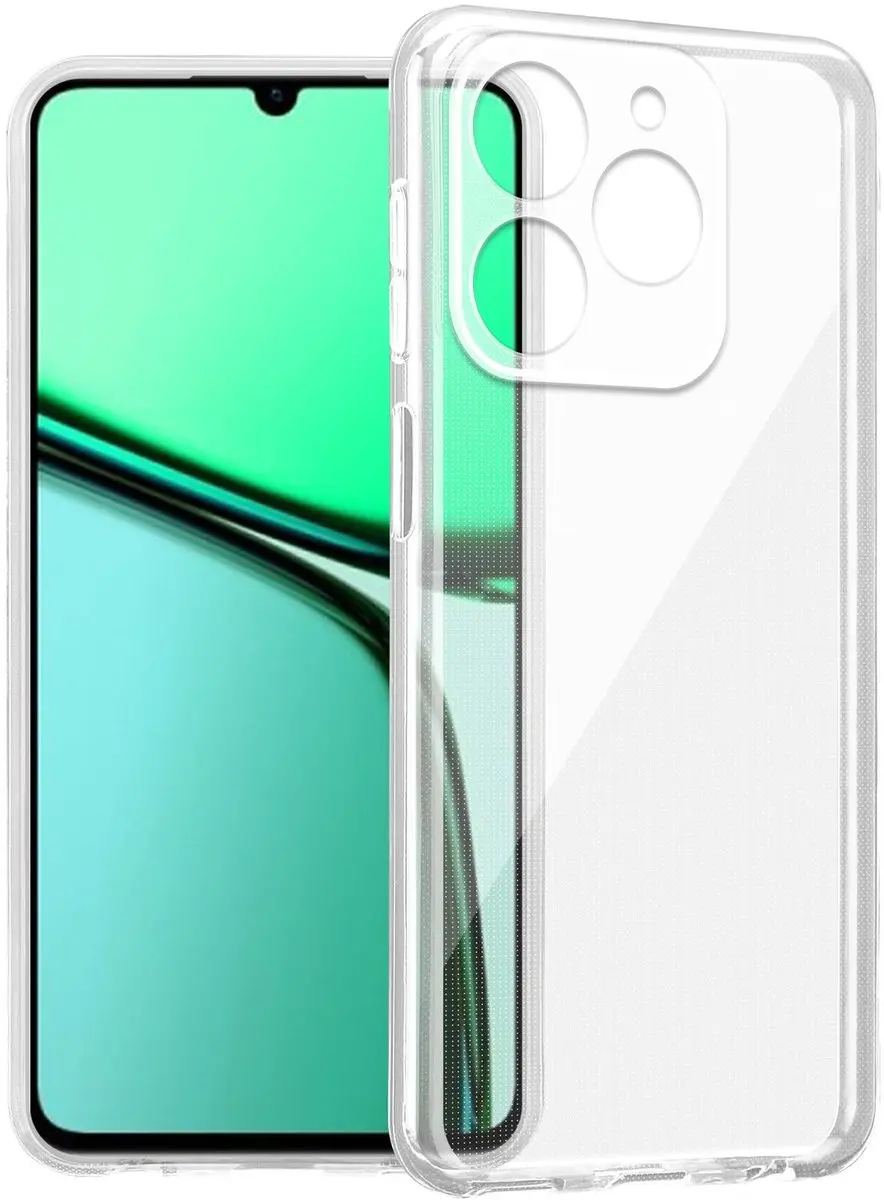 Cadorabo Hoesje geschikt voor Realme C61 4G / C63 4G / Note 60X in VOLLEDIG TRAN