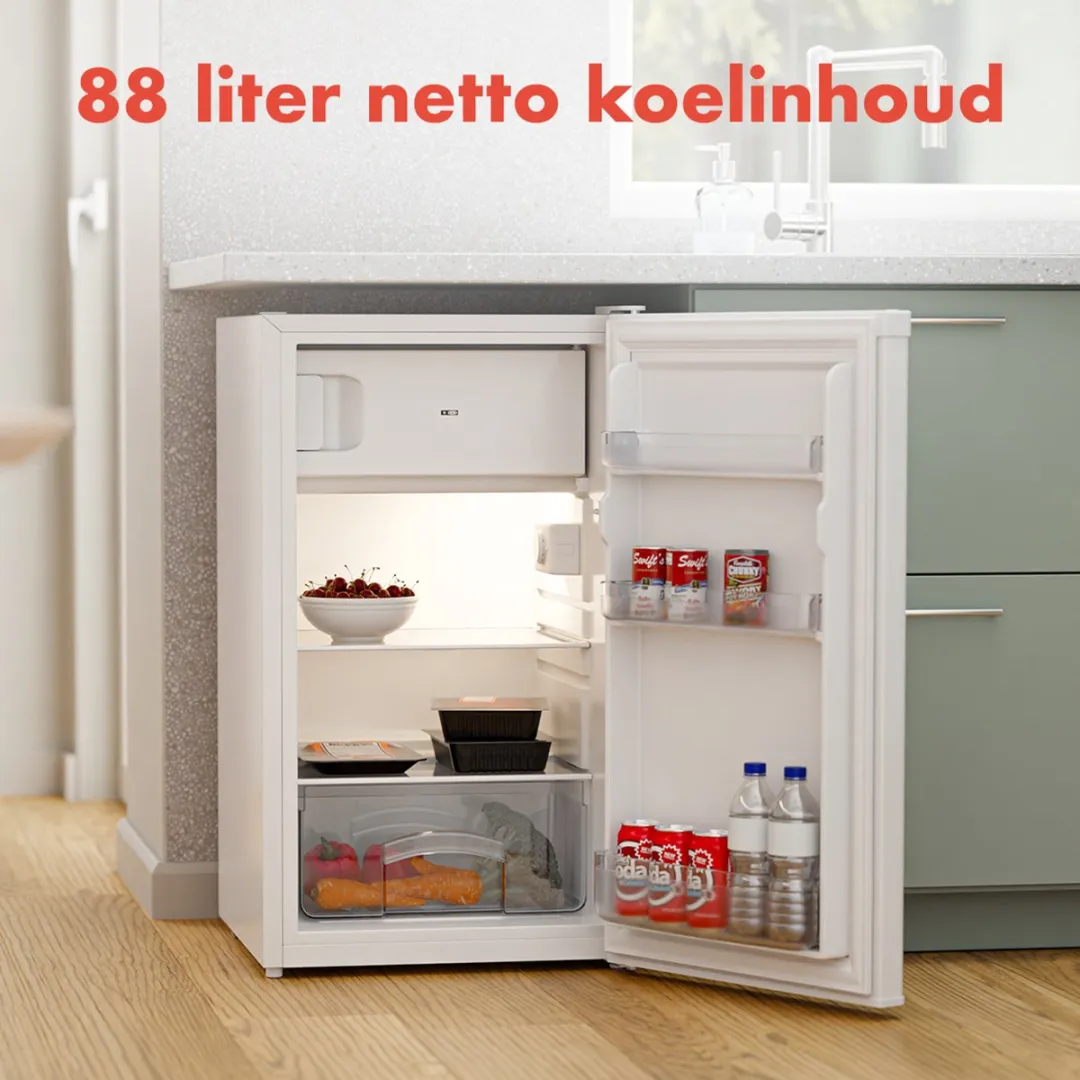 KitchenBrothers KB4035 Koelvriescombinatie 102L - Wit