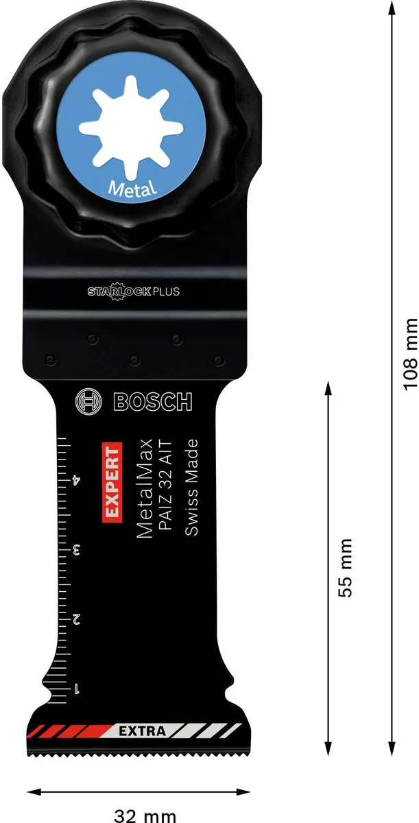 Bosch Professional EXPERT StarlockPlus PAIZ 32 AIT Zaagblad Metaal 32x50mm - afbeelding 5 van 6