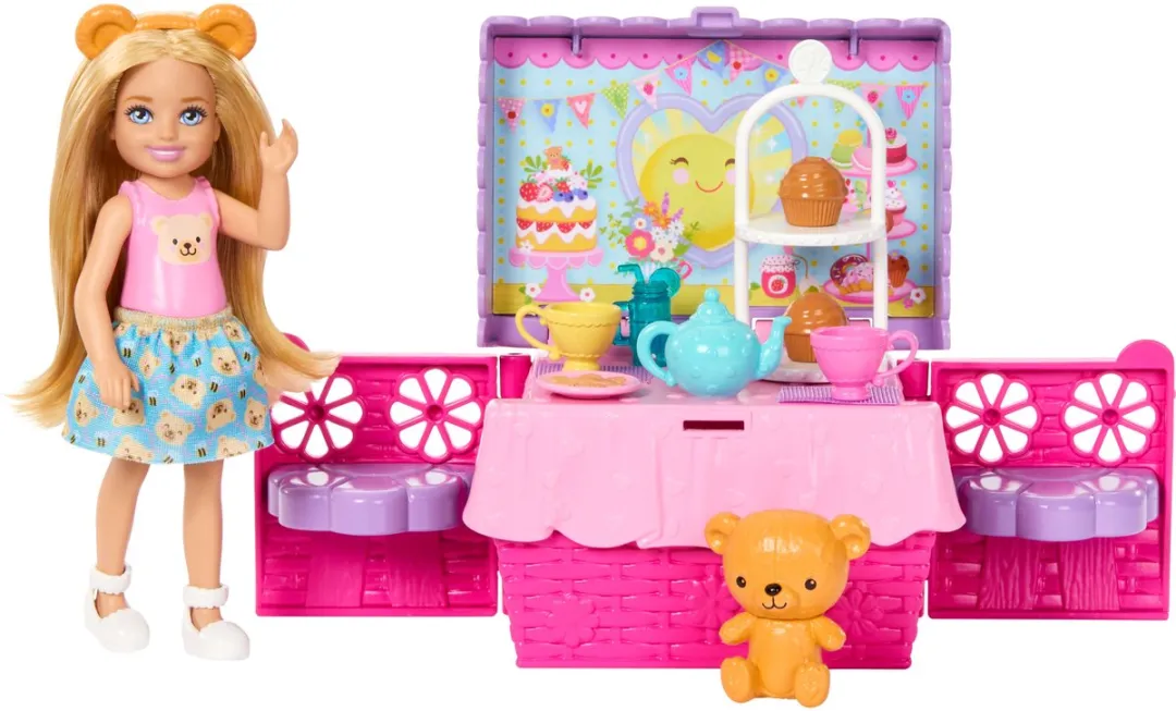 Barbie Chelsea Familie en Vrienden Club Pop-up Theefeestje - JJB40