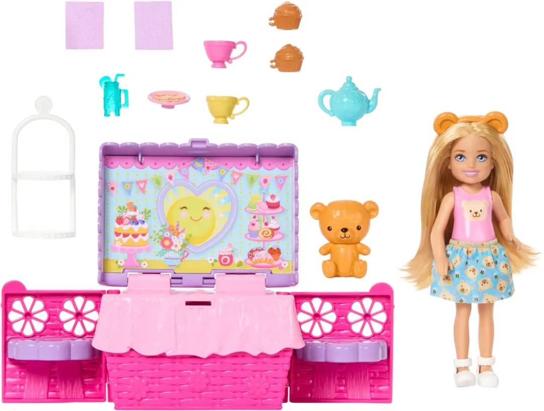 Barbie Chelsea Familie en Vrienden Club Pop-up Theefeestje - JJB40