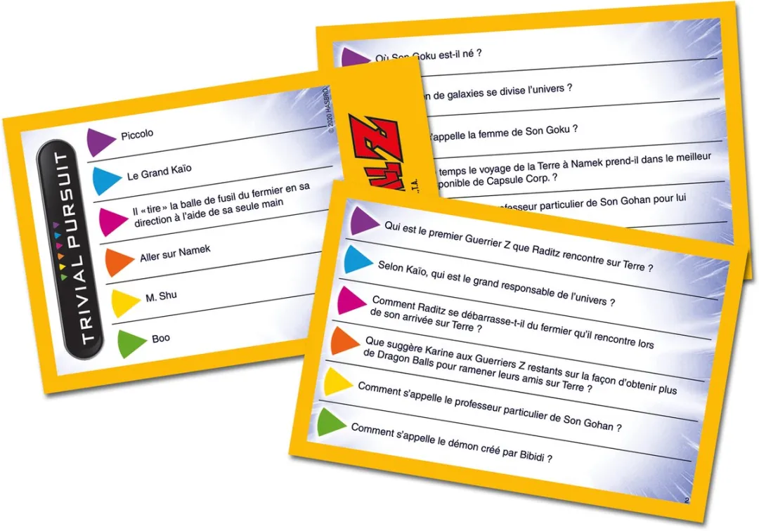 Winning Moves Trivial Pursuit Dragon Ball Z Voyage Edition