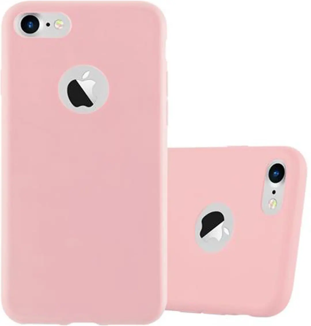 Cadorabo Hoesje geschikt voor Apple iPhone 7 / 7S / 8 / SE 2020 in CANDY ROZE