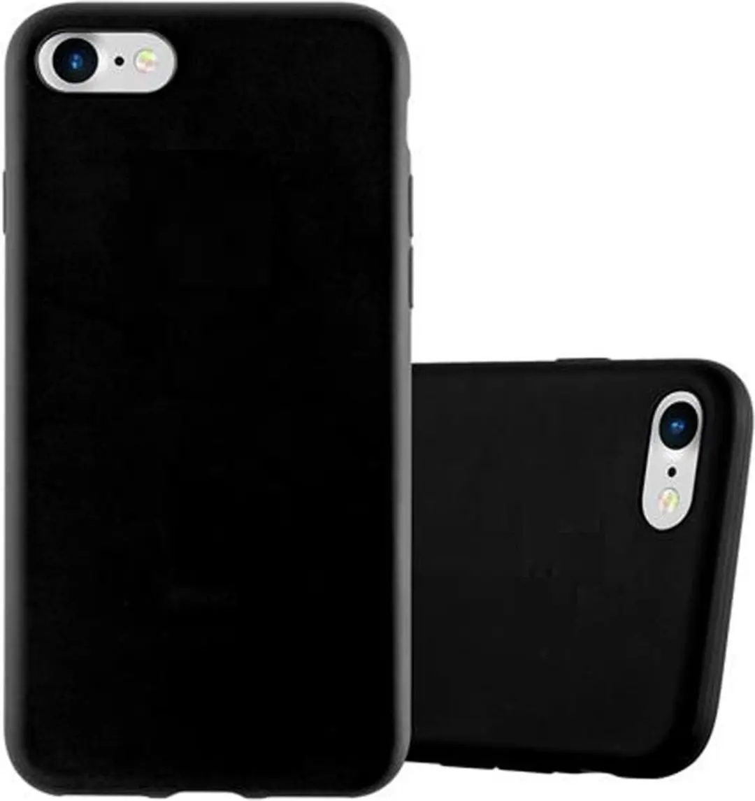 Cadorabo Hoesje geschikt voor Apple iPhone 7 / 7S / 8 / SE 2020 in CANDY ZWART