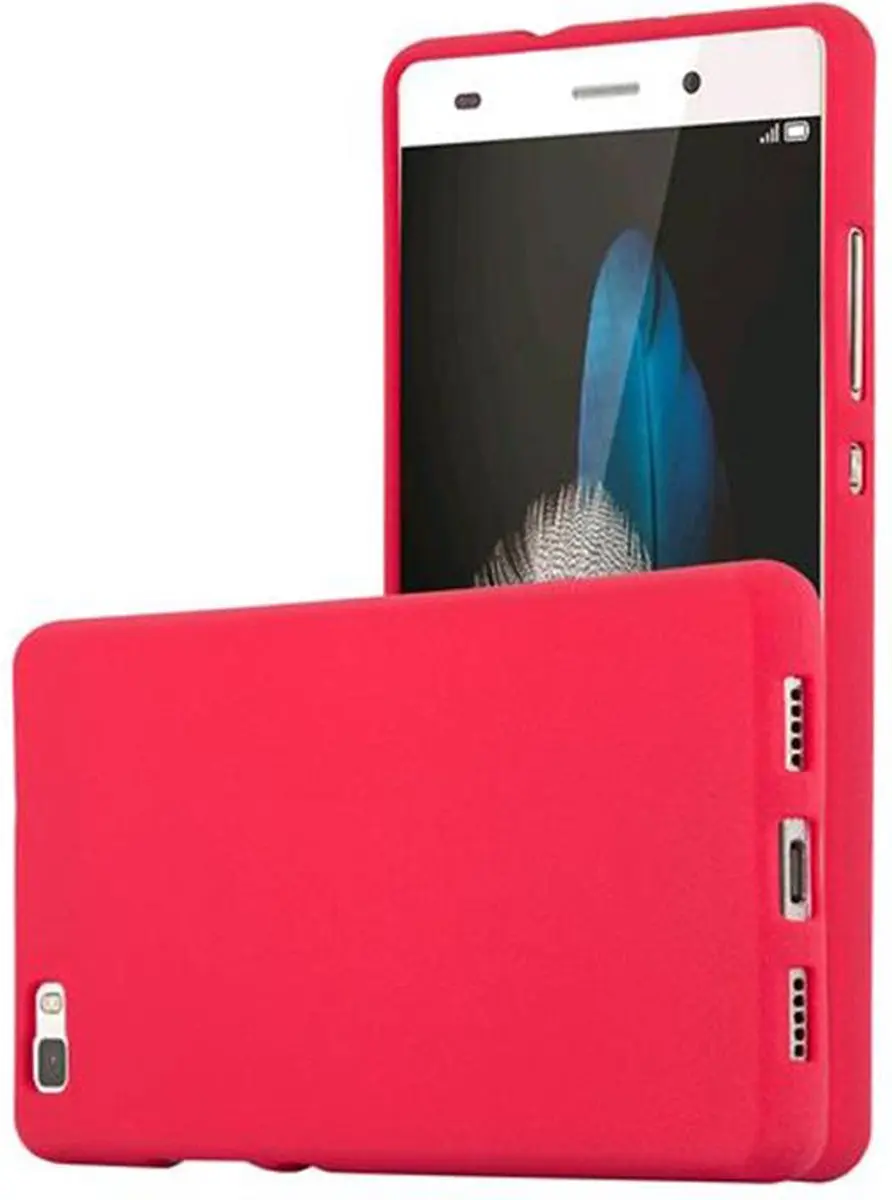 Cadorabo Hoesje geschikt voor Huawei P8 LITE 2015 in FROST ROOD