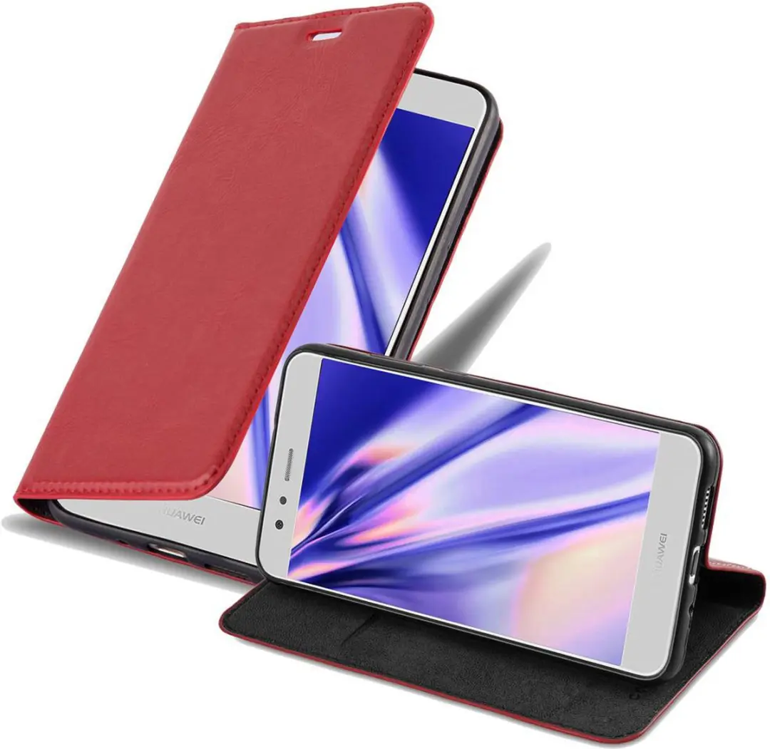 Cadorabo Hoesje geschikt voor Huawei P10 LITE in APPEL ROOD