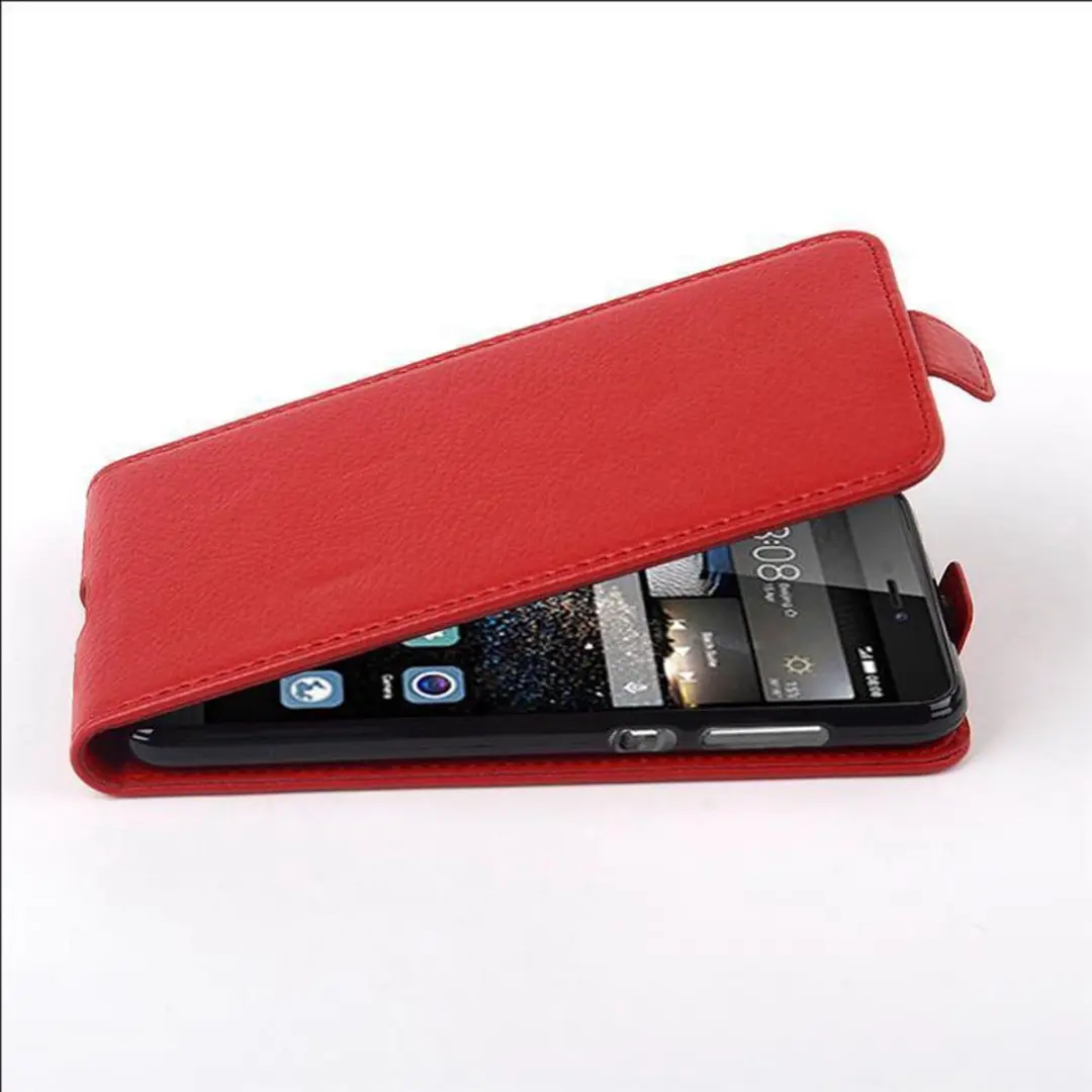 Cadorabo Hoesje geschikt voor Huawei P8 LITE 2017 / P9 LITE 2017 in INFERNO ROOD