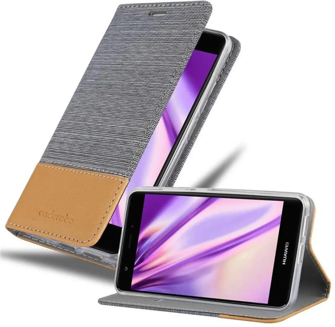 Cadorabo Hoesje geschikt voor Huawei NOVA in LICHTGRIJS BRUIN