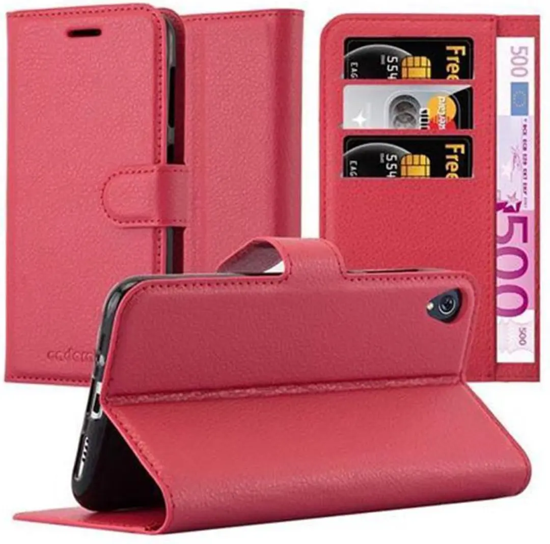Cadorabo Hoesje geschikt voor Asus ZenFone LIVE / 3 GO in KARMIJN ROOD