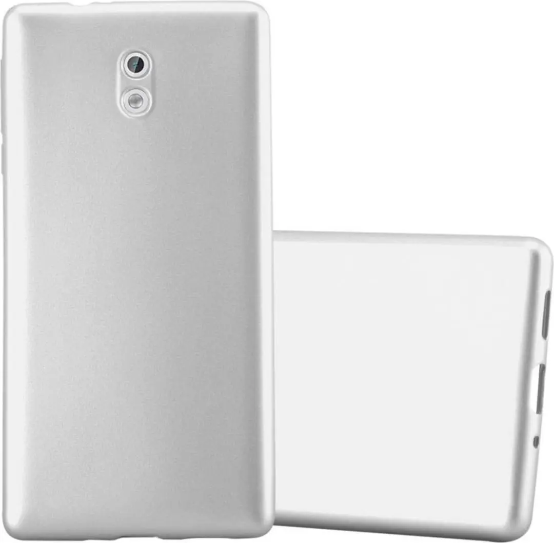 Cadorabo Hoesje geschikt voor Nokia 3 2017 in METALLIC ZILVER