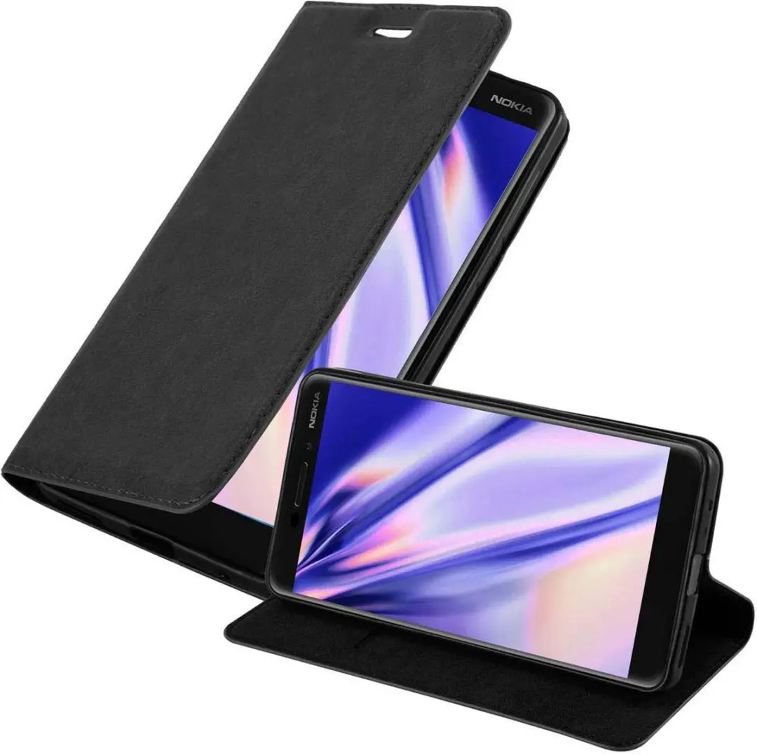 Cadorabo Hoesje geschikt voor Nokia 6.1 in ZWARTE NACHT