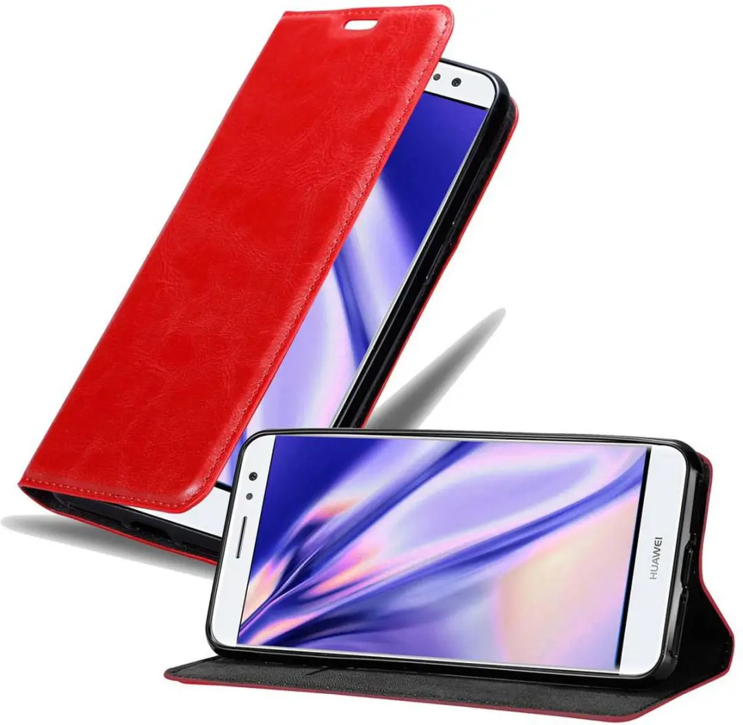 Cadorabo Hoesje geschikt voor Huawei NOVA PLUS in APPEL ROOD